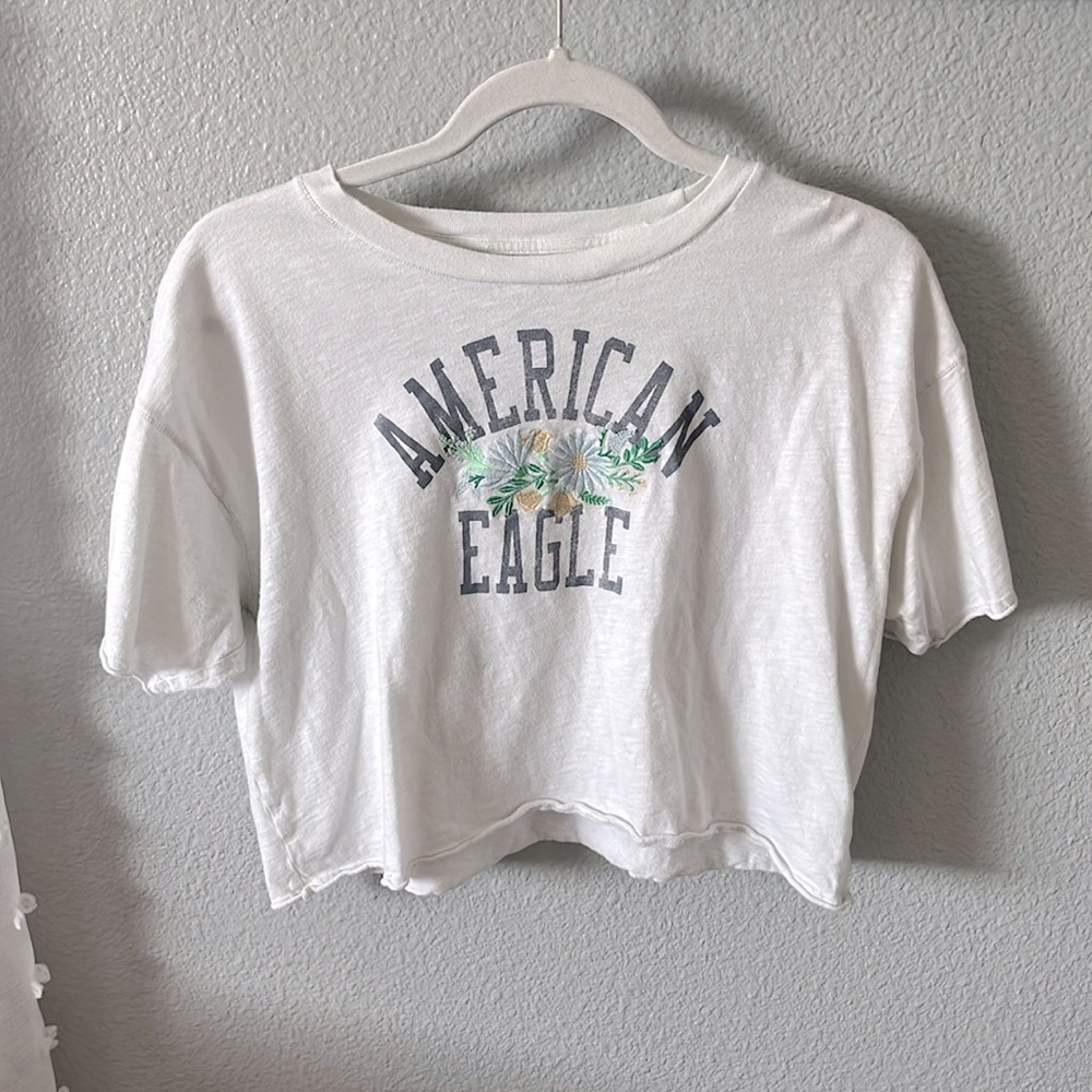 American Eagle Outfitters Oversized Cropped Tee